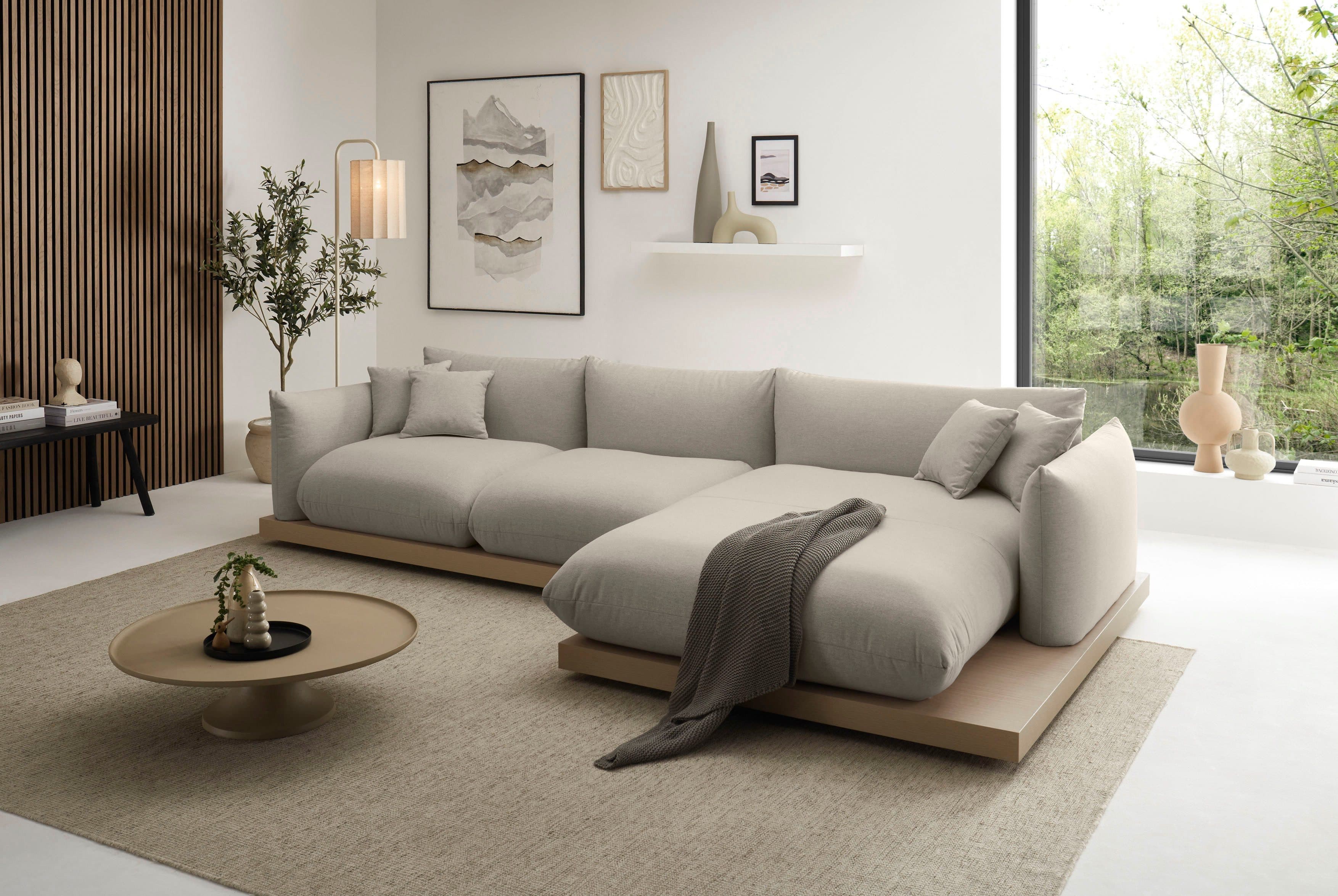 OTTO home Ecksofa Kalix L-Form | Beige