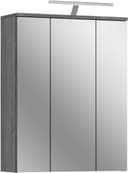 welltime Badezimmerspiegelschrank LUCCA | Grau