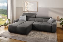 Jockenhöfer Gruppe Ecksofa Unos L-Form | Grau