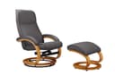 Home affaire Relaxsessel mit Hocker PARIS | Grau 4