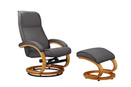 Home affaire Relaxsessel mit Hocker PARIS | Grau