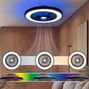 OTTO home LED Deckenleuchte Jorrick Deckenventilator | Schwarz