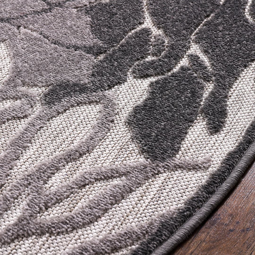 Sanat Teppich Floral 2 Outdoor | Grau