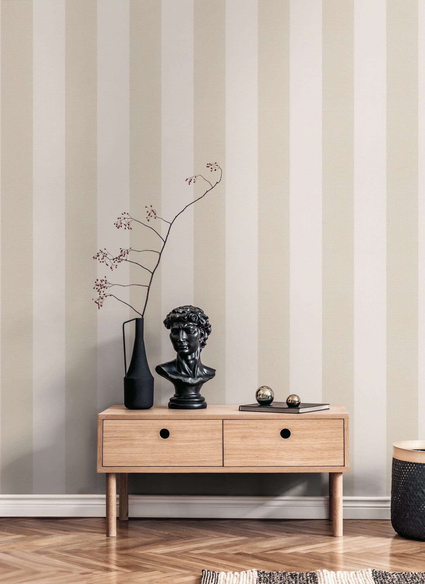 A.S. Création Vliestapete Pure Elegance Streifen | Beige