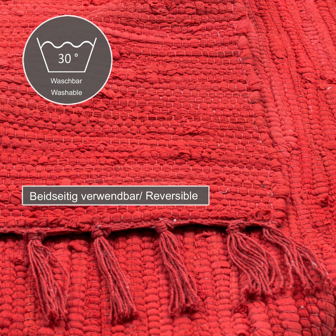 THEKO Teppich Happy Cotton Fleckerl | Rot