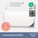 Excellent 3-Kammer-Kopfkissen Florenz | Weiß 2