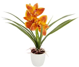 Kunstblume Orchidee | Orange