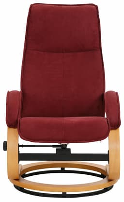 Home affaire Relaxsessel mit Hocker PARIS | Rot