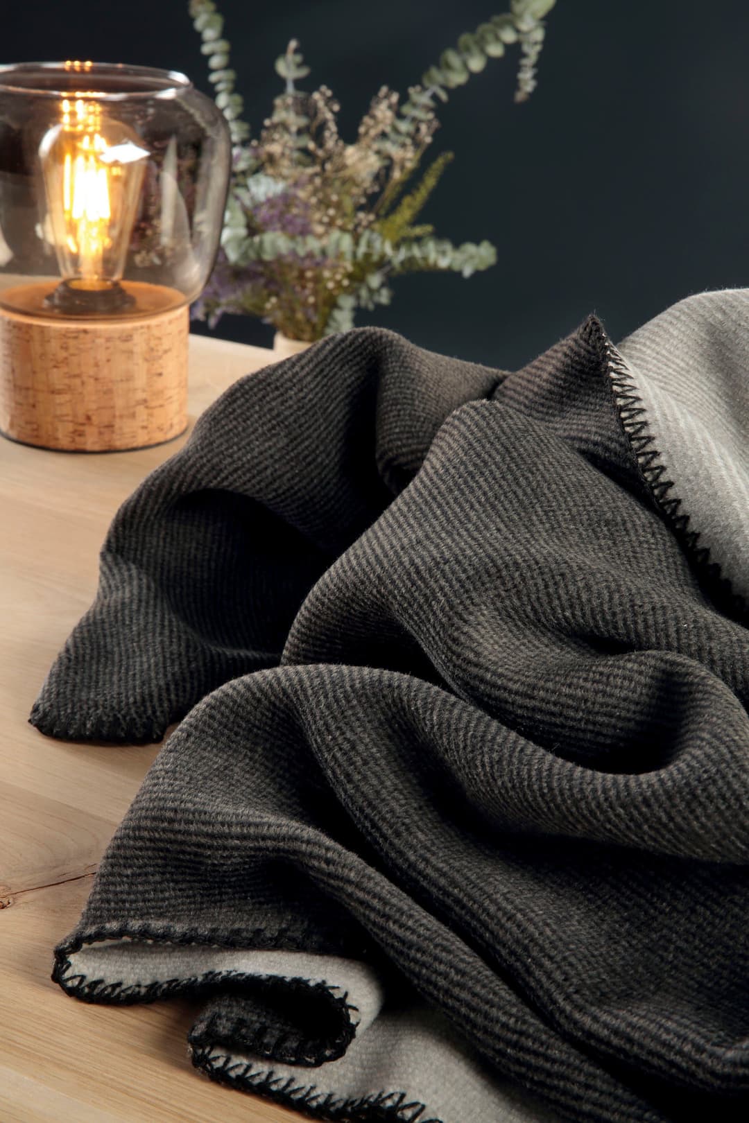 Wohndecke Melange Biederlack | Grau