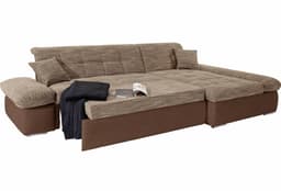 DOMO collection Ecksofa Moric | Braun