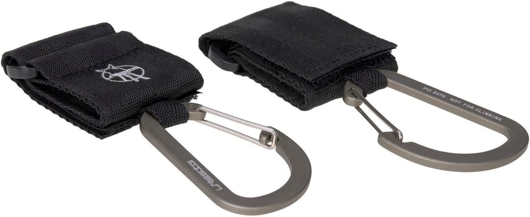 LÄSSIG Karabiner Kinderwagenbefestigung | Schwarz