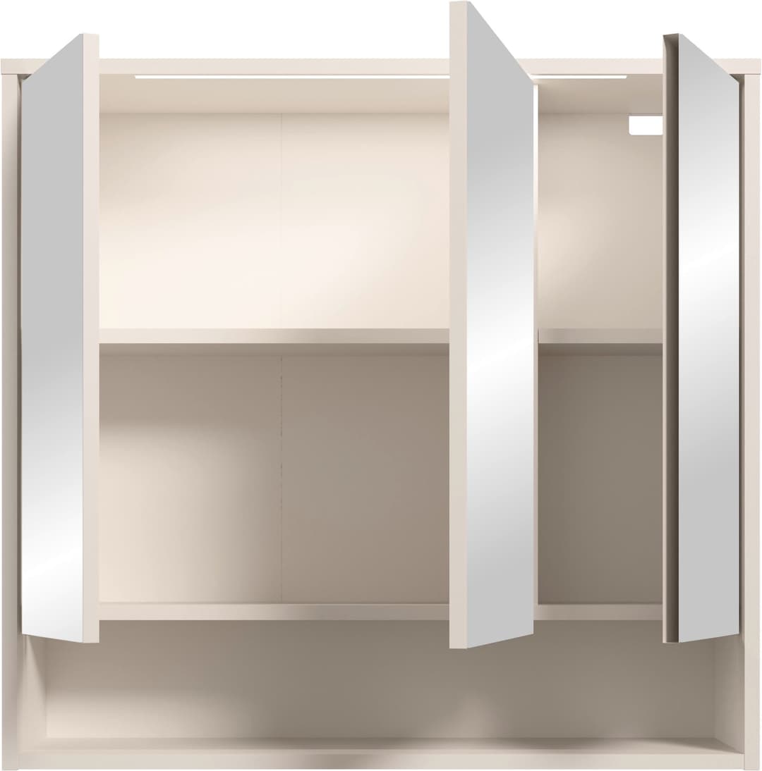 BASIC by Balculina Spiegelschrank Lucera | Weiß