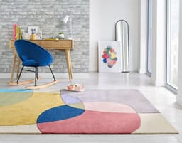 FLAIR RUGS Glow Wollteppich | Mehrfarbig