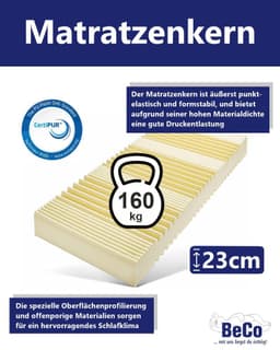 Kaltschaummatratze Luxus-Matratze – GOLD Kaltschaummatratze | Weiß
