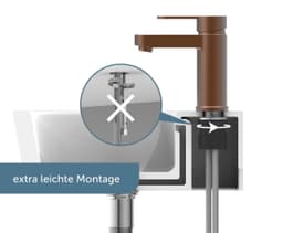 Schütte ELEPHANT Waschtischarmatur | Kupfer