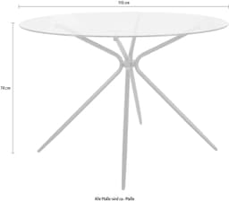 OTTO home Glastisch Silvi | Schwarz