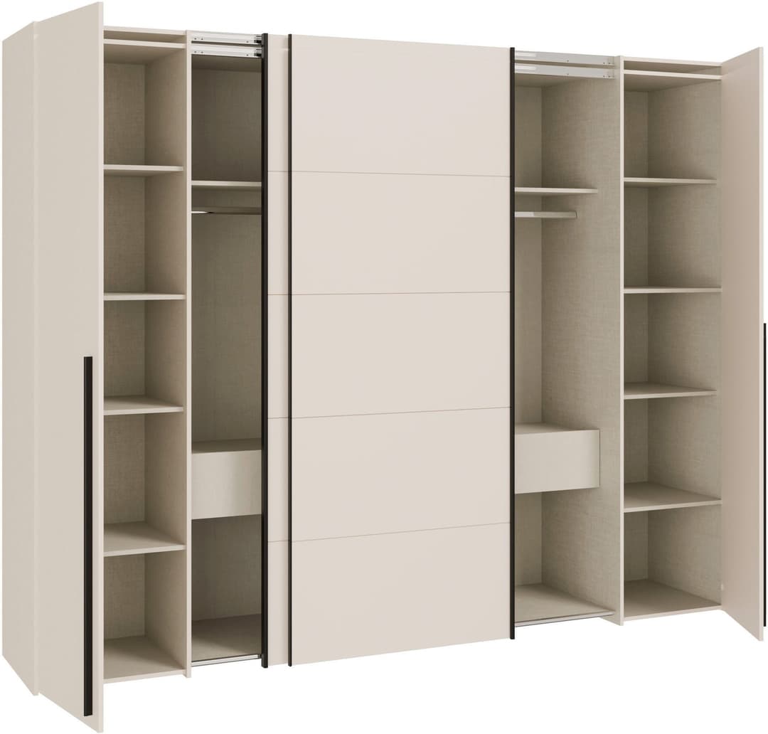 FORTE Kleiderschrank Narago | Beige
