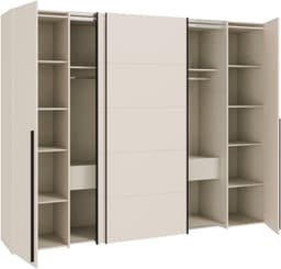 FORTE Kleiderschrank Narago | Beige