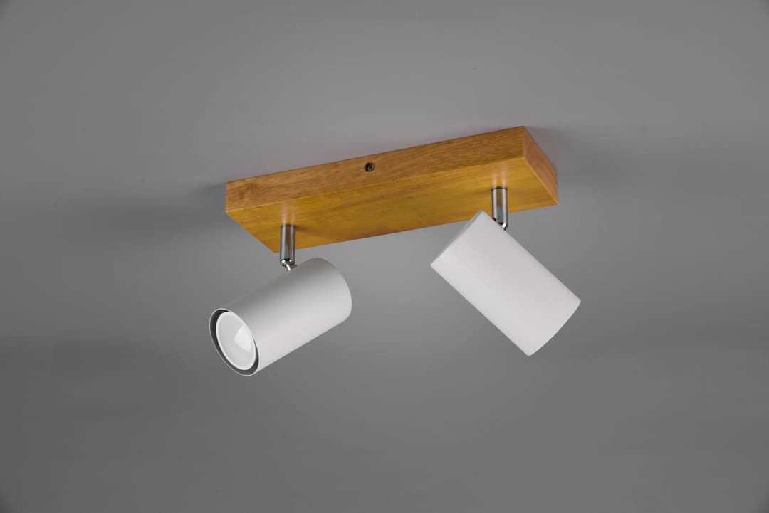 TRIO Leuchten Deckenstrahler Marley | Holztöne