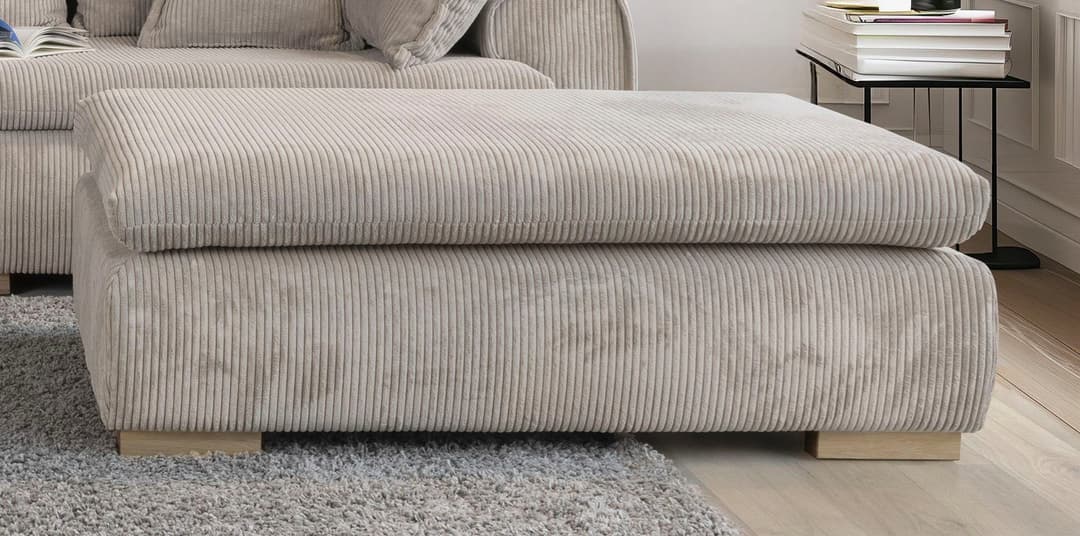 Home affaire Polsterhocker Katja | Braun