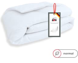 RIBECO Federbettdecke Laram | Weiß