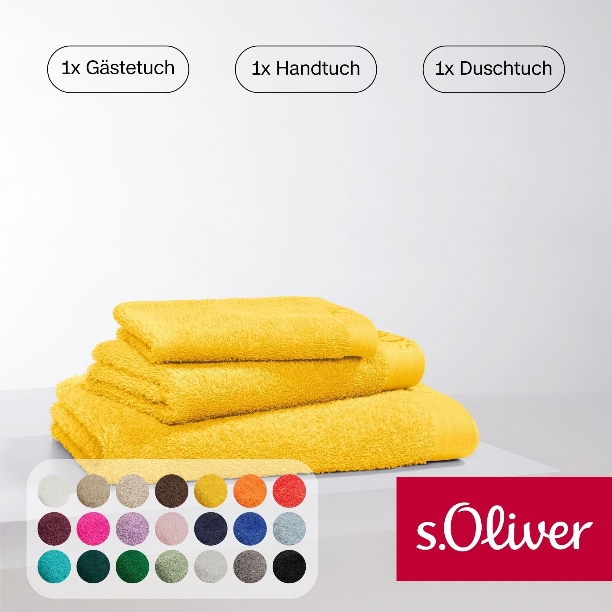 s.Oliver Handtuch Set | Gelb