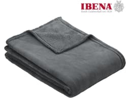 Wohndecke Uni Fleecedecke Olbia | Grau