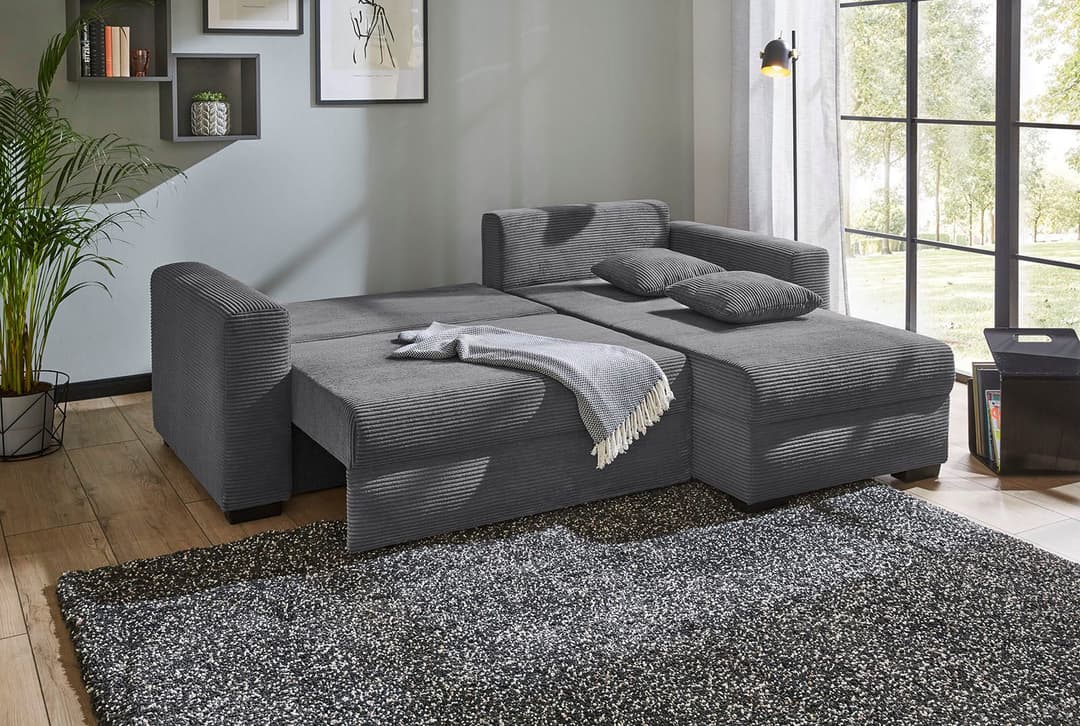 Jockenhöfer Gruppe Ecksofa Elmau L-Form | Grau
