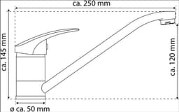 Eisl Küchenarmatur GRANIT | Schwarz