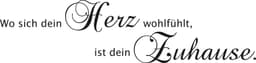 OTTO home Wandspruch Wo sich dein Herz wohlfühlt, ist dein Zuhause
