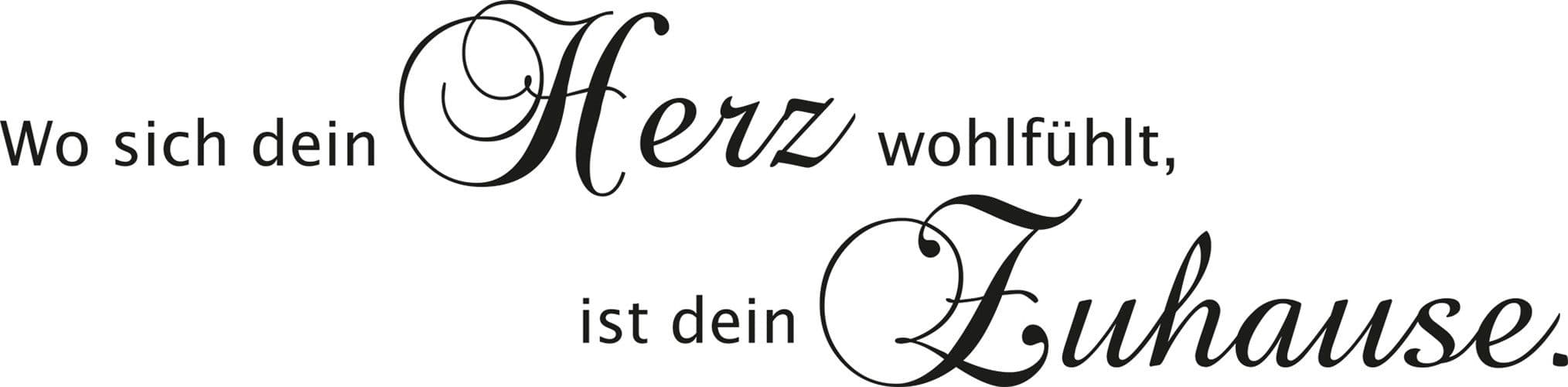 OTTO home Wandspruch Wo sich dein Herz wohlfühlt, ist dein Zuhause