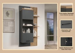 Home affaire Hängevitrine Bajo | Braun
