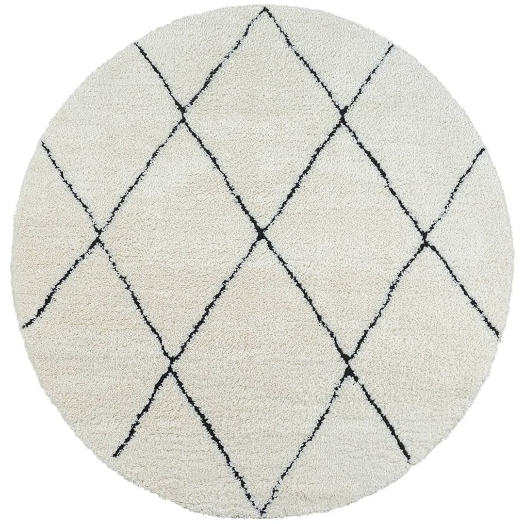 the carpet Teppich Bahar Shaggy | Beige