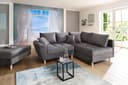 Home affaire Ecksofa Rice L-Form | Grau