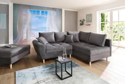 Home affaire Ecksofa Rice L-Form | Grau