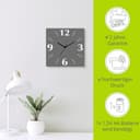 Artland Wanduhr Uni Trendfarben | Grau 4