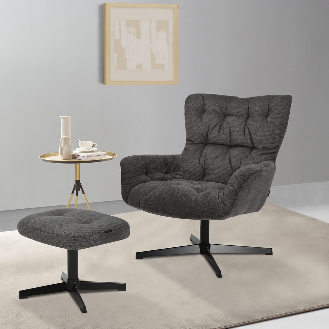 Home affaire Drehsessel VERGAS | Grau