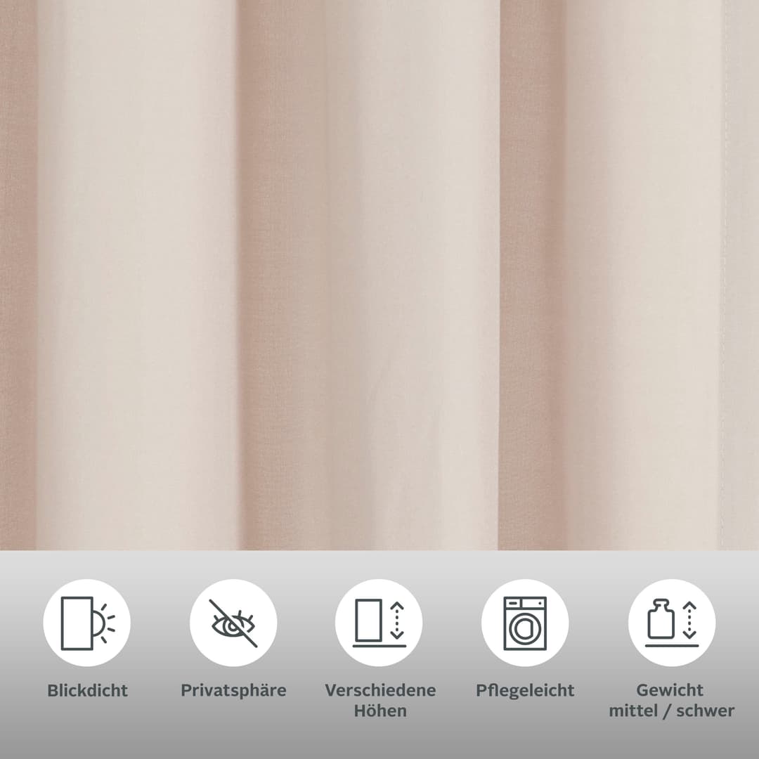 OTTO home Vorhang Raja (2 St) | Beige