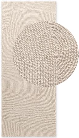 HANSE Home Wollteppich Calmio | Weiß
