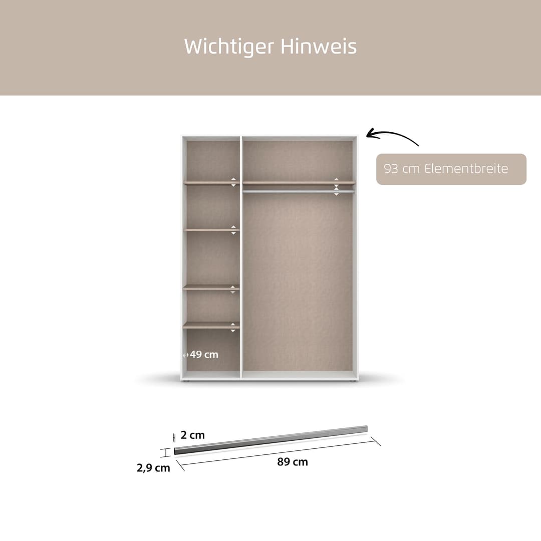 rauch Kleiderstange | Grau
