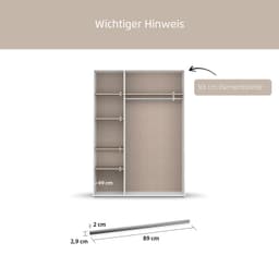 rauch Kleiderstange | Grau