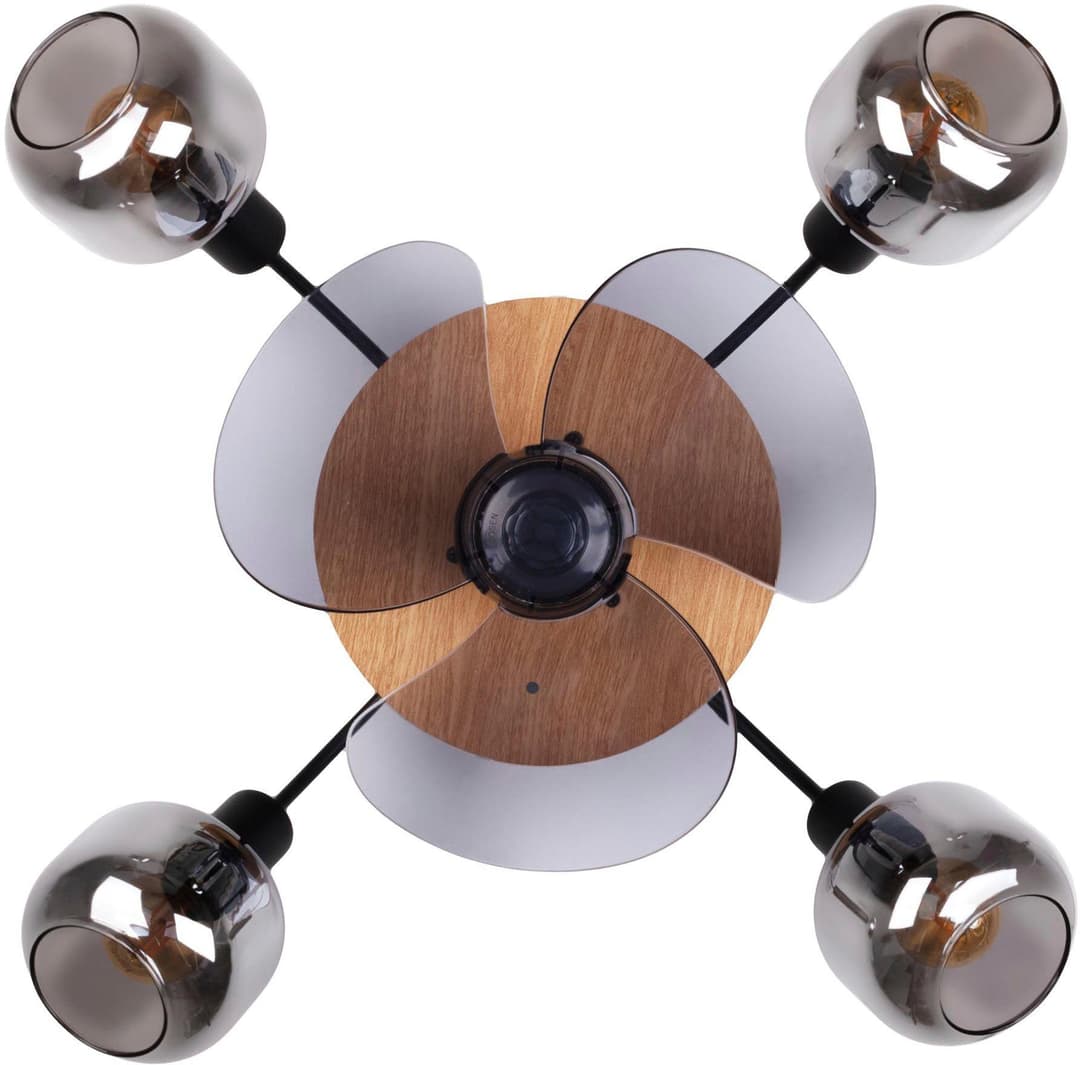 näve Fumoso Deckenventilator | Schwarz