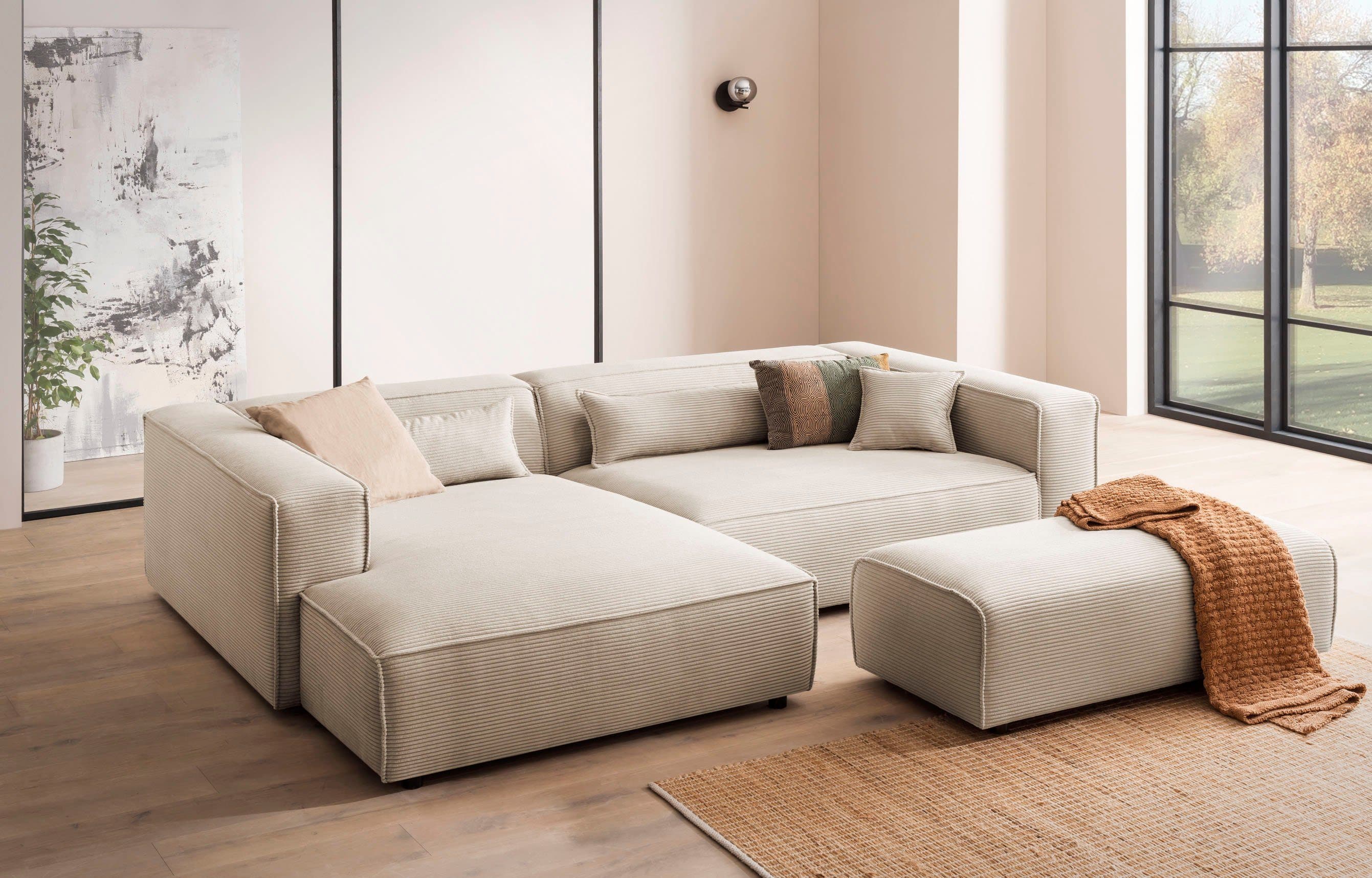 LeGer Home by Lena Gercke Ecksofa PIARA XXL | Beige