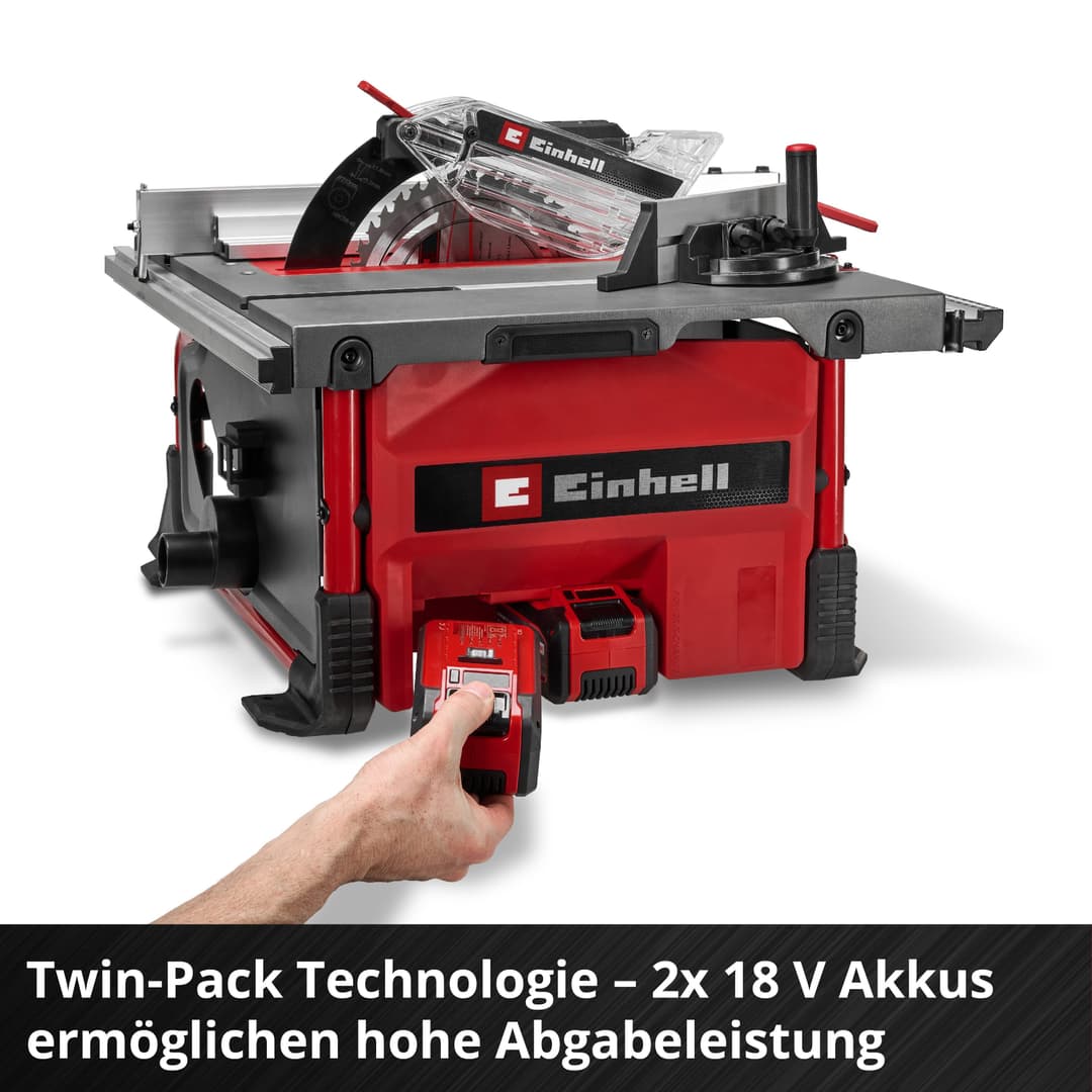 Einhell Akku-Tischkreissäge TE-TS 36/8 T Li-Solo | Rot