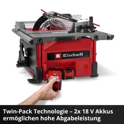 Einhell Akku-Tischkreissäge TE-TS 36/8 T Li-Solo | Rot