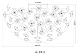 GLOBO LIGHTING Deckenleuchte KATRINA | Gold
