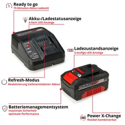 Einhell Akku-Laubbläser PROFESSIONAL GP-LB 36/270 Li E | Mehrfarbig