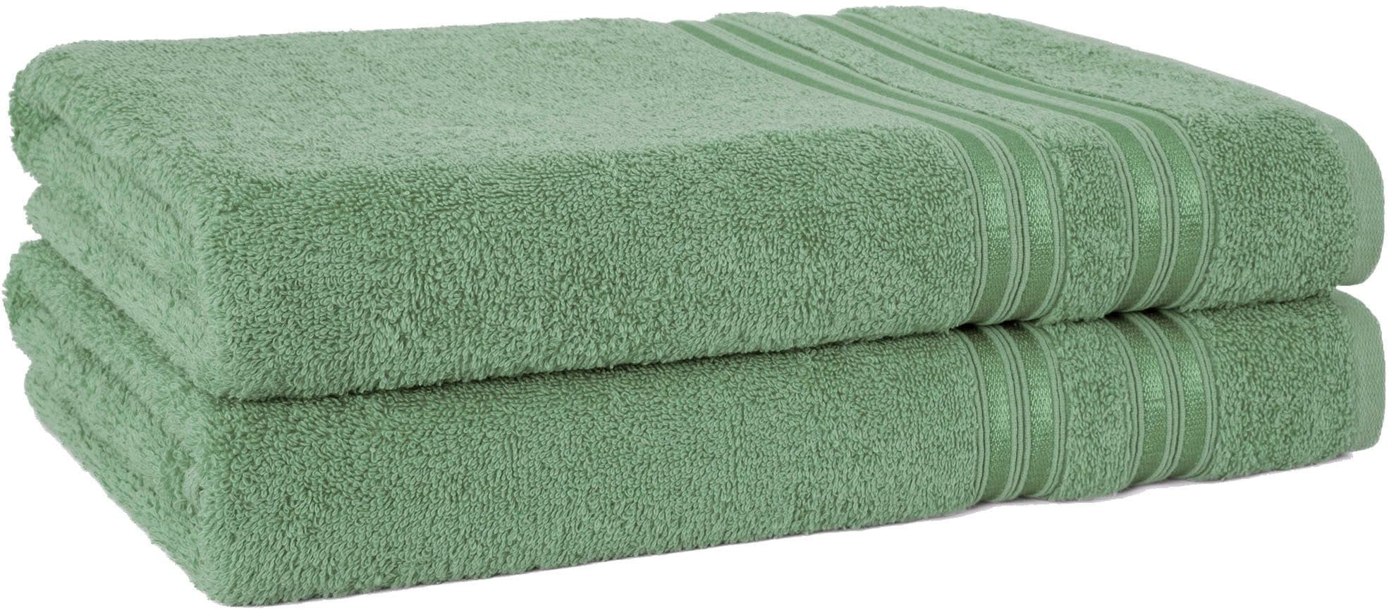 HAMMETEX Duschtuch 2er Set | Grün
