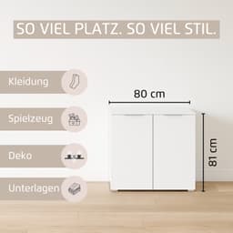 rauch Sideboard Türkommode Kommode Highboard ASTANA | Grau