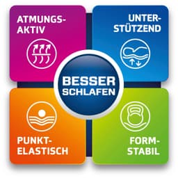 Kaltschaummatratze Punktoflex de Luxe KS | Weiß